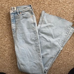 Free People Light Blue Flare Jeans